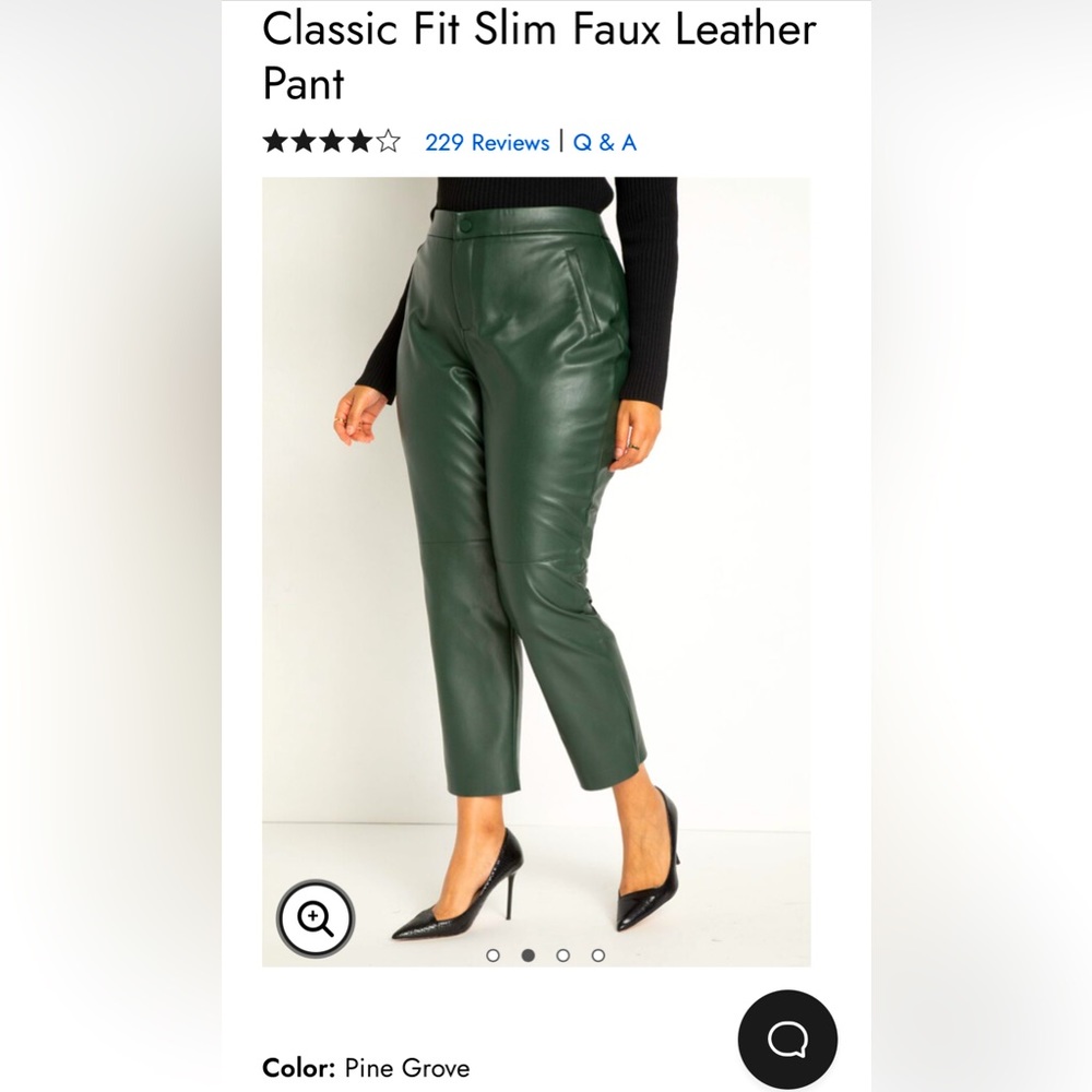 NWT ELOQUII Faux Leather Pants 22W
